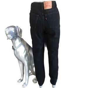 Vintage Levi’s 17512-0260 Black High Waisted Mom Jeans Women's Size 26